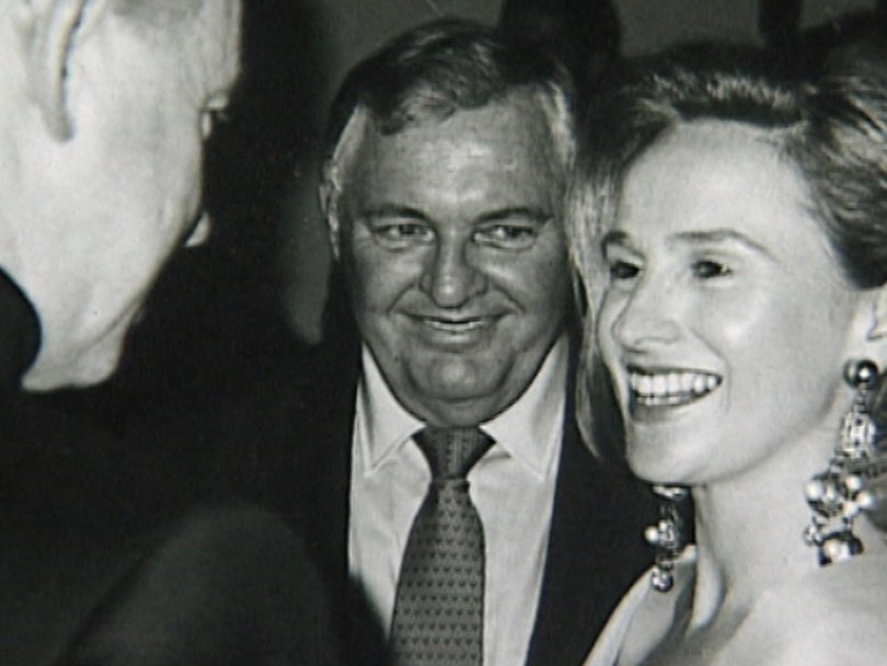Diana Bliss, pictured here with her husband Alan Bond, featured in two episodes of Australian Story.