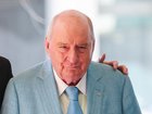 Alan Jones arrives at Downing Centre Local Court in Sydney on day three of the trial. 