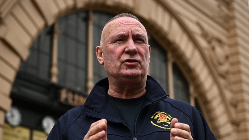 Firefighters union boss Peter Marshall wanted to block the release of an anti-corruption report. (Joel Carrett/AAP PHOTOS)