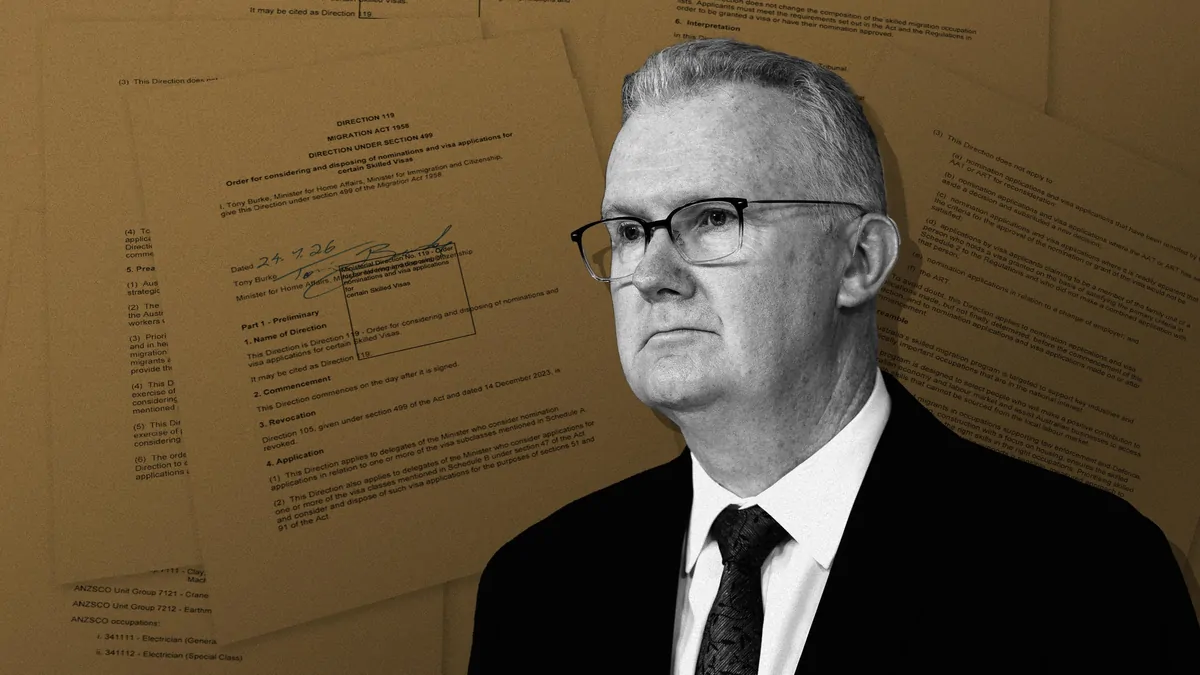 Party angst over migration cuts leaves Burke speechlees