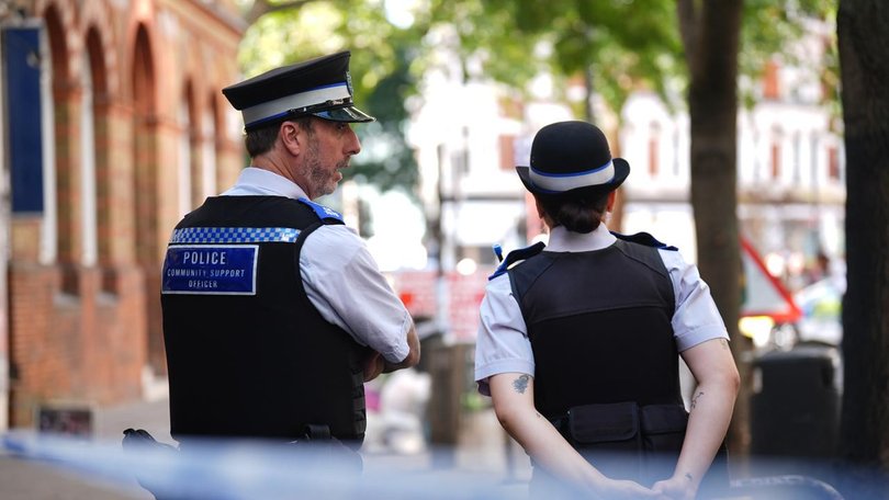 Police say a woman has been arrested on suspicion of possession of an offensive weapon ?and assault. (AP PHOTO)