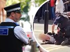 Four men have been stabbed in London’s Covent Garden district and a woman has been arrested, police say.