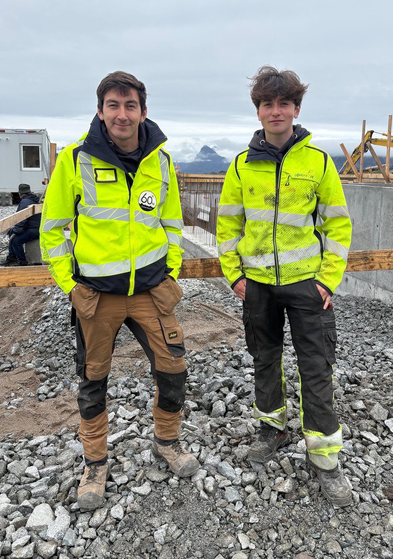 Malik Rasmussen, chief executive of Greenlandic engineering firm 60 North with employee Ujarak Motzfeldt.