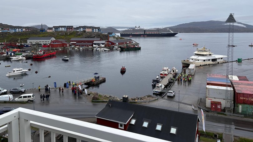 Qaqortoq harbour, Greenland.