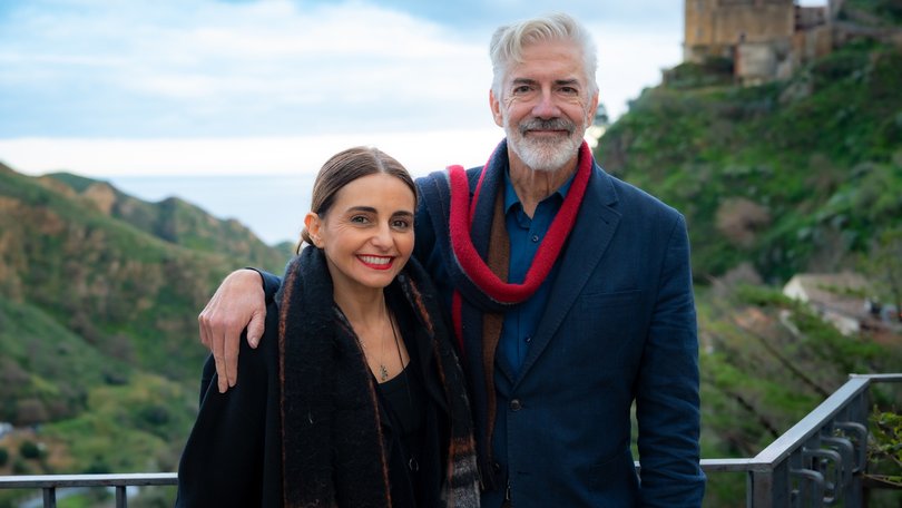 Pia Miranda and Shaun Micallef are on an Origin Odyssey.