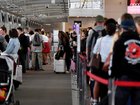 Dozens of flights were delayed and cancelled after temporary air traffic restrictions.