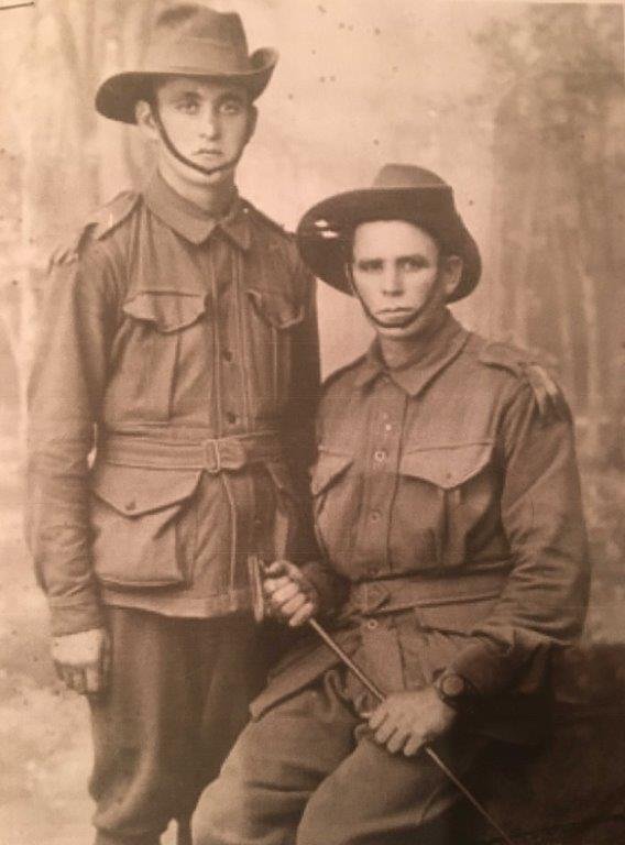 Archibald Hanley (left) and brother John Hanley.