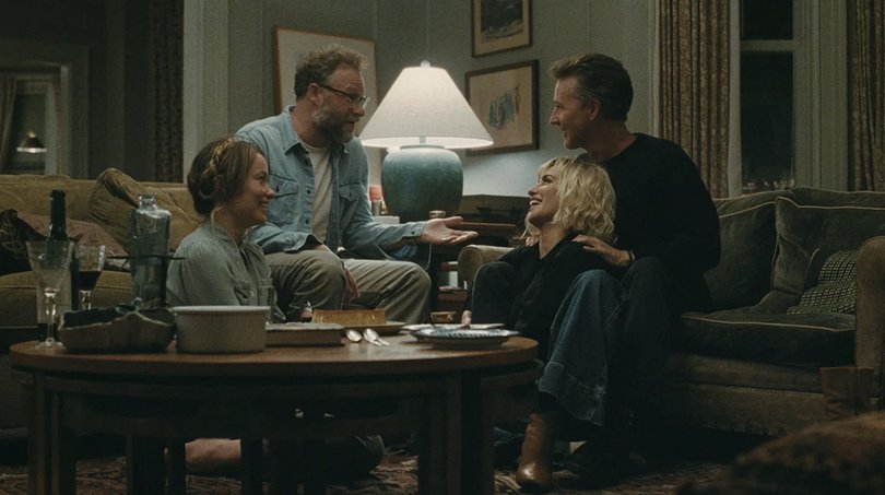 Olivia Wilde, Seth Rogen, Penelope Cruz and Edward Norton in The Invite.