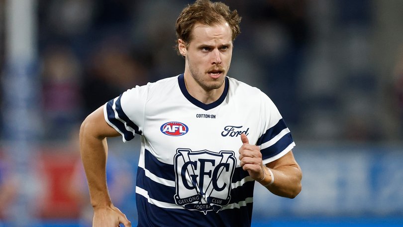 Jake Kolodjashnij has identified himself as the Geelong player who secretly signed a concussion waiver.