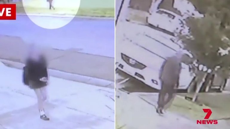 Taperoo residents captured the man following the 12-year-old girl