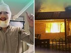 Justin Verduyn suffered burns after running back into a house fire in Ballajura, Perth.