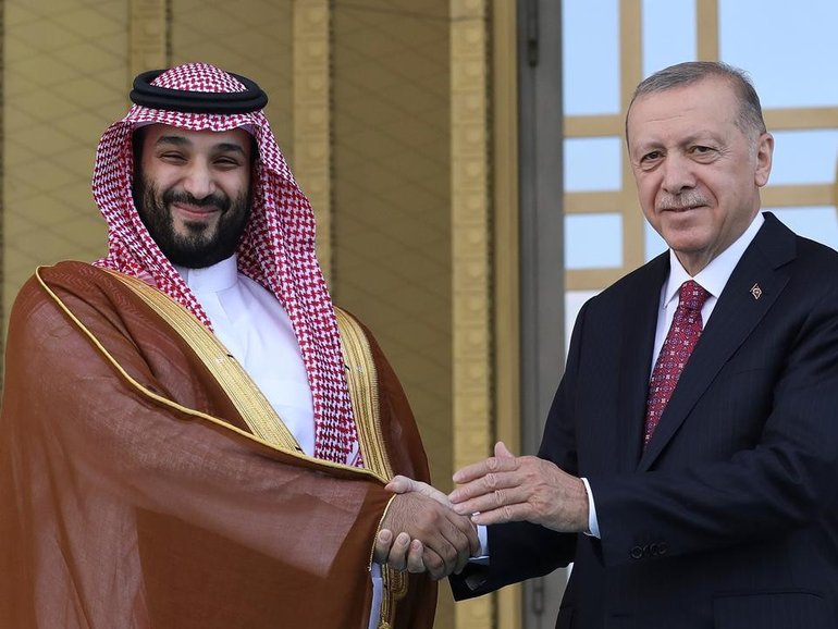 Saudi Crown Prince Mohammed bin Salman and Turkey's Recep Tayyip Erdogan have made a defence pact.