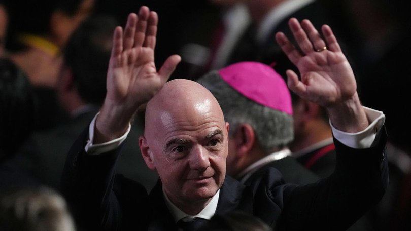 FIFA has come out in defence of the organisation's president Gianni Infantino. (AP PHOTO)