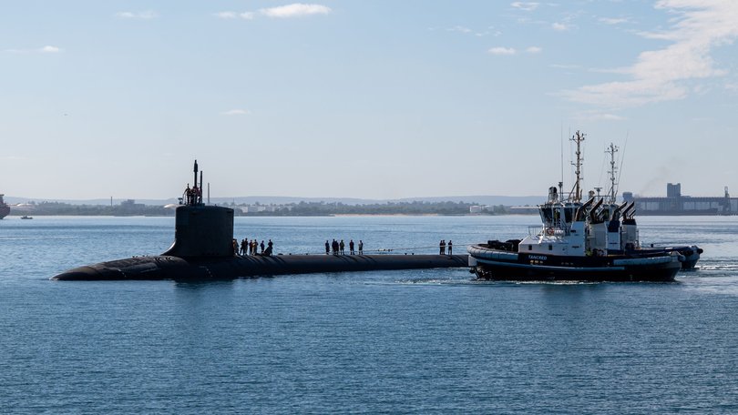 Nuclear-powered submarine the USS Minnesota arrives in WA.