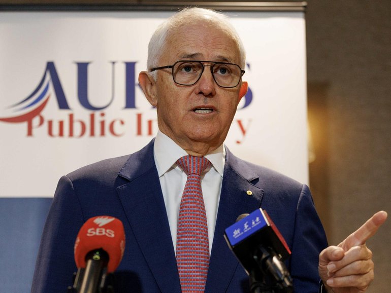 Former prime minister Malcolm Turnbull has called for an AUKUS rethink. NewsWire / Nikki Short