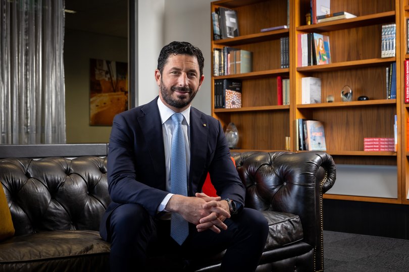 THE NIGHTLY - SGH hold their Annual General Meeting at The Kimpton Margot Hotel in Sydney CBD, Thursday 13 November, 2025. SGH Managing Director and CEO Ryan Stokes pictured at SGH offices in Liverpool St.