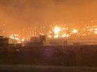Social media footage appeared to show an oil refinery in Nizhnekamsk ablaze.