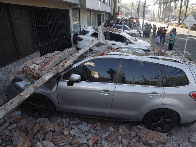 The Mayor of Cali says there are people trapped under buildings following the earthquake. 