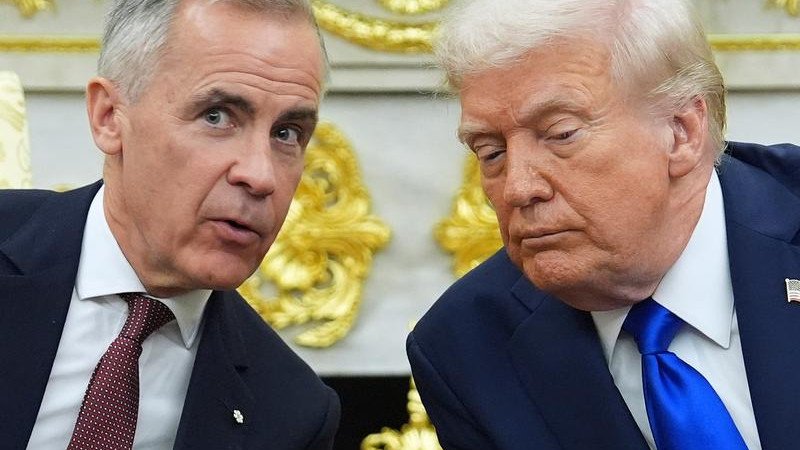 Donald Trump has threatened to slap a 100 per cent tariff on goods imported from Canada. (AP PHOTO)