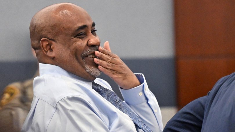 Duane Davis during the first day of his murder trial for the 1996 killing of rapper Tupac Shakur.