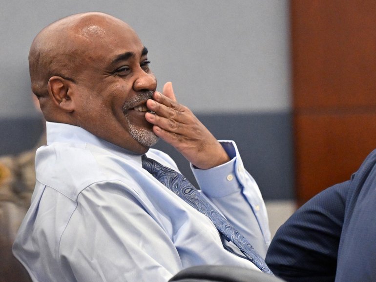 Duane Davis during the first day of his murder trial for the 1996 killing of rapper Tupac Shakur.