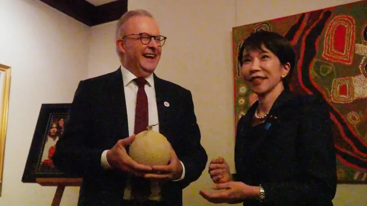 Japanese officials surprised over leaked Sanae Takaichi correspondence with Anthony Albanese amid melon row