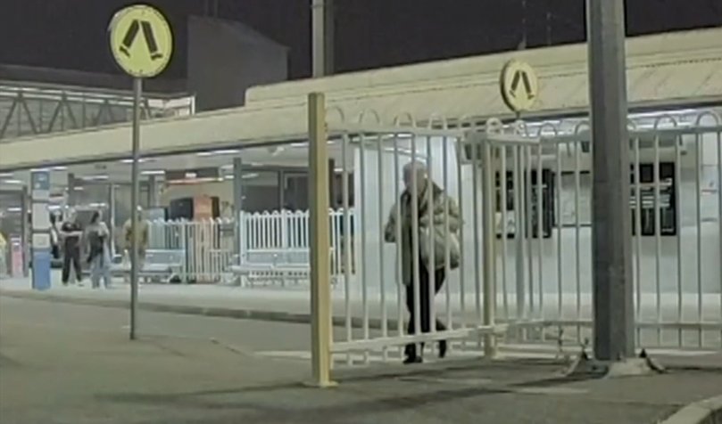 The incident happened outside Petrie train station.