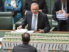 Prime Minister Anthony Albanese and Leader of the Opposition Angus Taylor during Question Time in the House of Representatives at Parliament House in Canberra, Wednesday, August 12, 2026. 