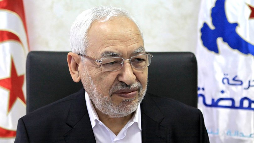 Rachid Ghannouchi, the 85-year-old founder of Ennahda, the Tunisian political party inspired by the Muslim Brotherhood. 