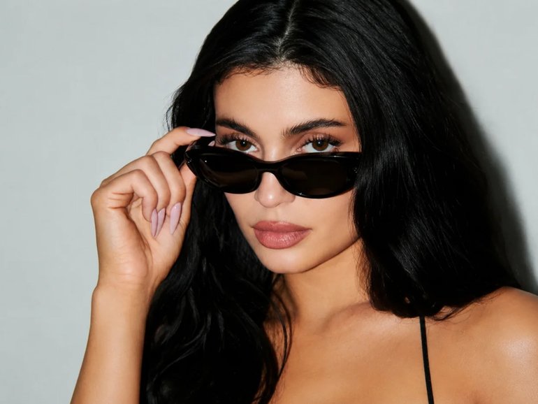 Kylie Jenner in an advertisement for Meta’s smart glasses. 