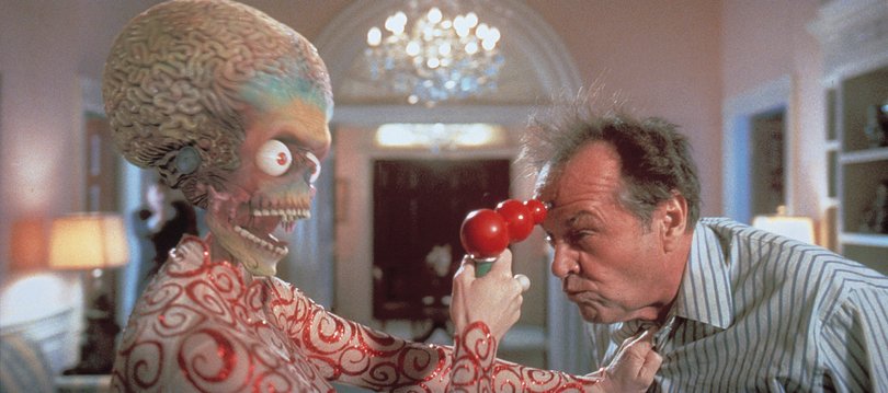 SCENE FROM THE MOVIE MARS ATTACKS. 