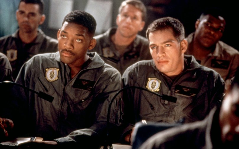 Will Smith and Harry Connick Jr. in Independence Day (1996)