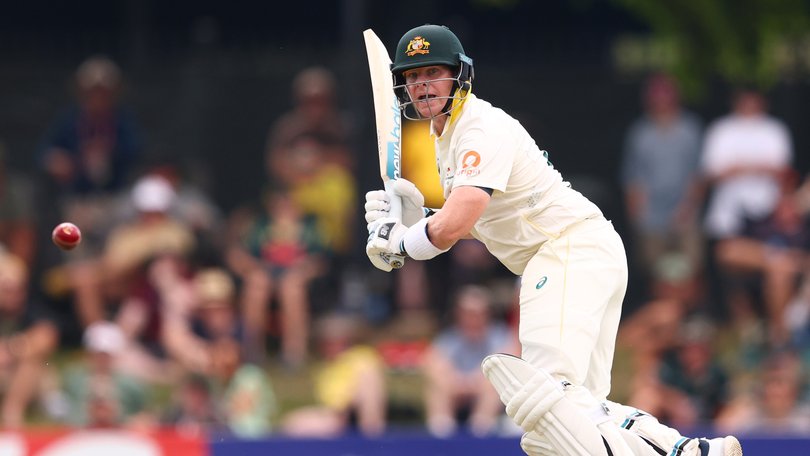 Steve Smith is beginning to find some touch against Bangladesh in Darwin.