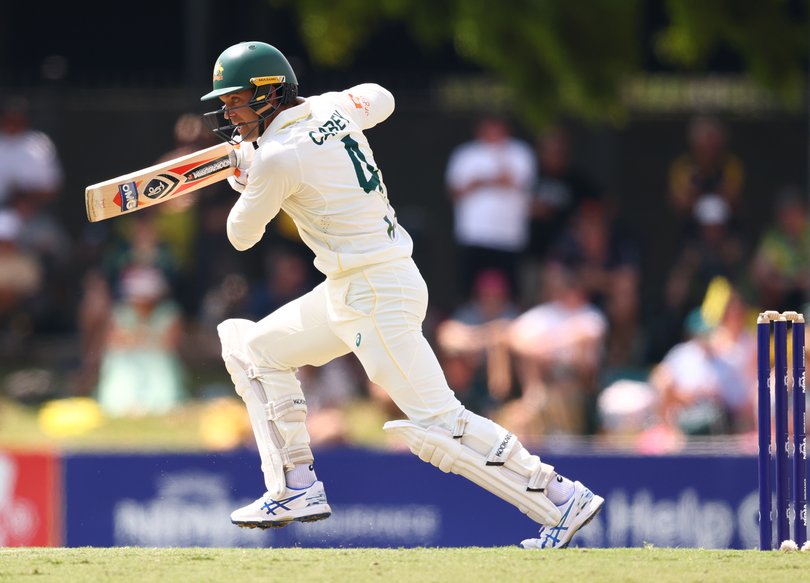 Alex Carey is playing his part in Australia’s fightback in Darwin.