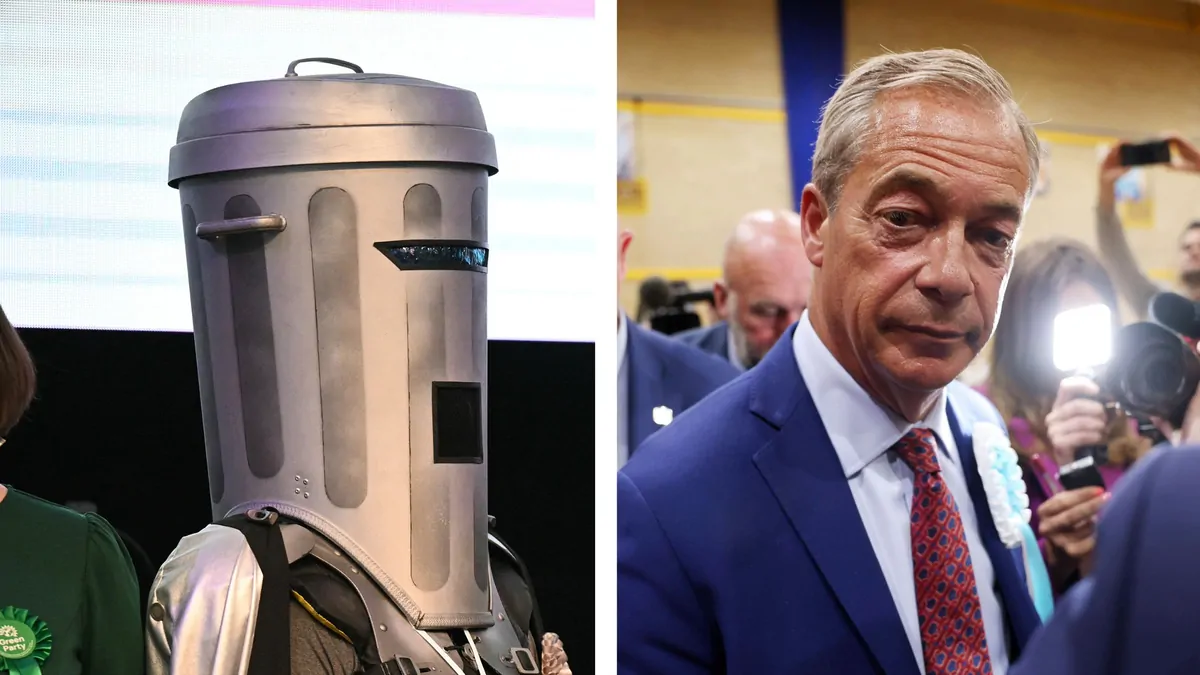 THE NEW YORK TIMES: How Nigel Farage ended up running against Count Binface, a man dressed as a garbage bin