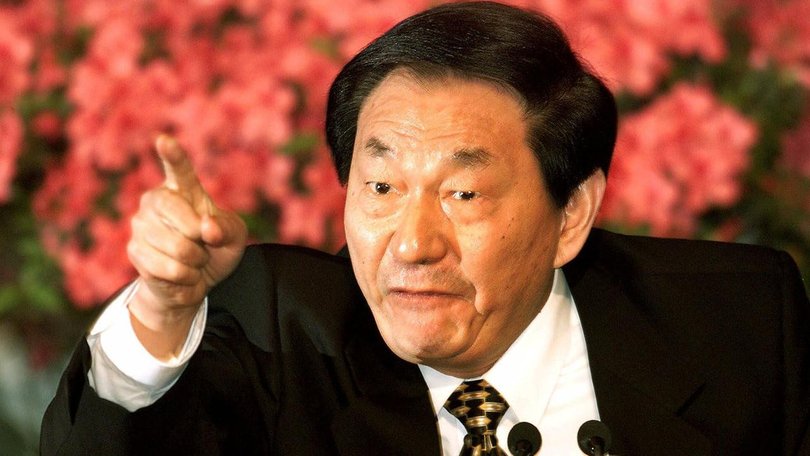 Zhu Rongji's style was tough enough to attract the nicknames Boss and Madman Zhu. (AP PHOTO)