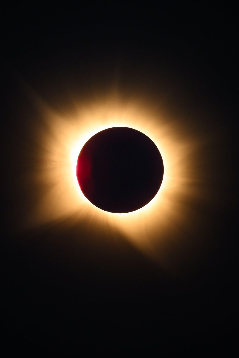 A total solar eclipse is seen on August 12, 2026 in Palencia, Spain.