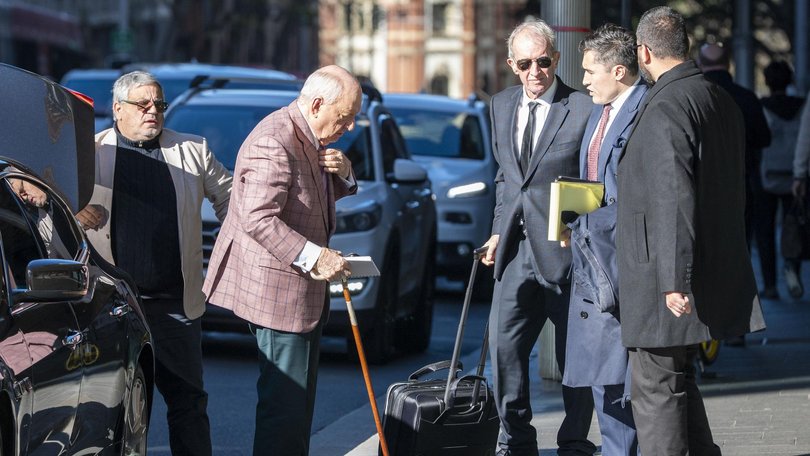 Alan Jones is defending the charges at trial. Picture: NewsWire/Simon Bullard.