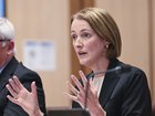 Telstra chief executive Vicki Brady front a Senate inquiry at Parliament House in Canberra. 