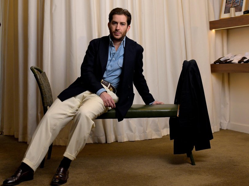Christian Kimber: “There’s a trend for wider trousers, there’s sometimes a fashion guy who is into it, but straight cuts have always been our base.”