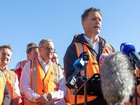 Premier Chris Minns visits Tomago Aluminium Smelter with Anthony Albanese on Thursday.