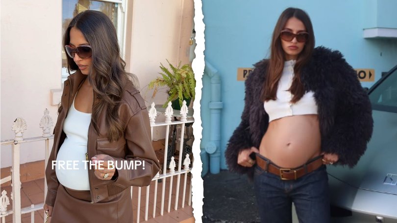 The mother-to-be urged other pregnant women to 'get their bumps out'.