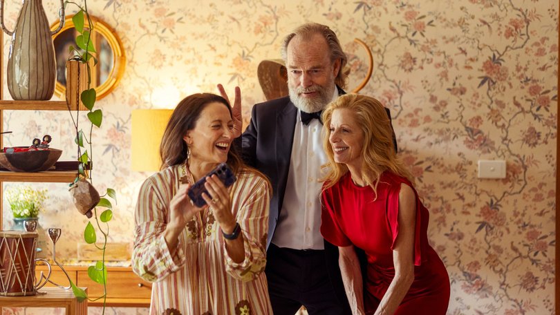 Hugo Weaving, Georgie Parker and Heather Mitchell star in Dalliance.