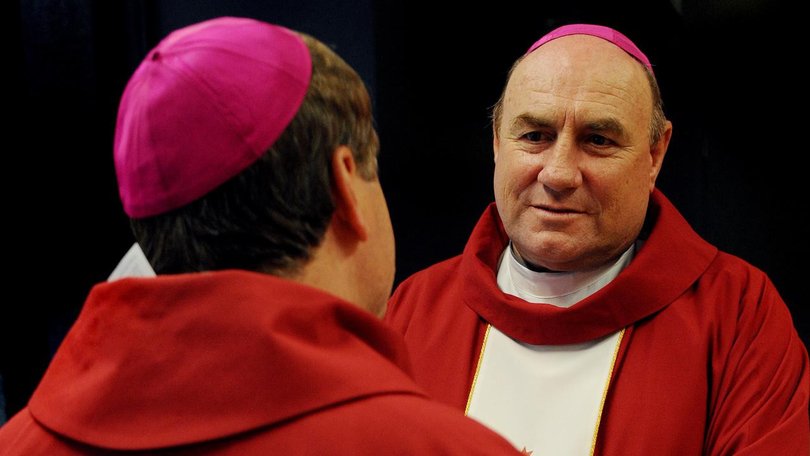 Retired bishop Christopher Saunders has been found guilty of abusing two young Indigenous men. (Paul Miller/AAP PHOTOS)