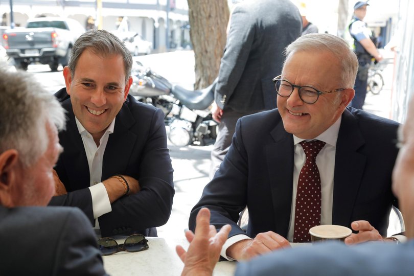 The Prime Minister, Anthony Albanese, and Treasurer Jim Chalmers pictured together in WA.