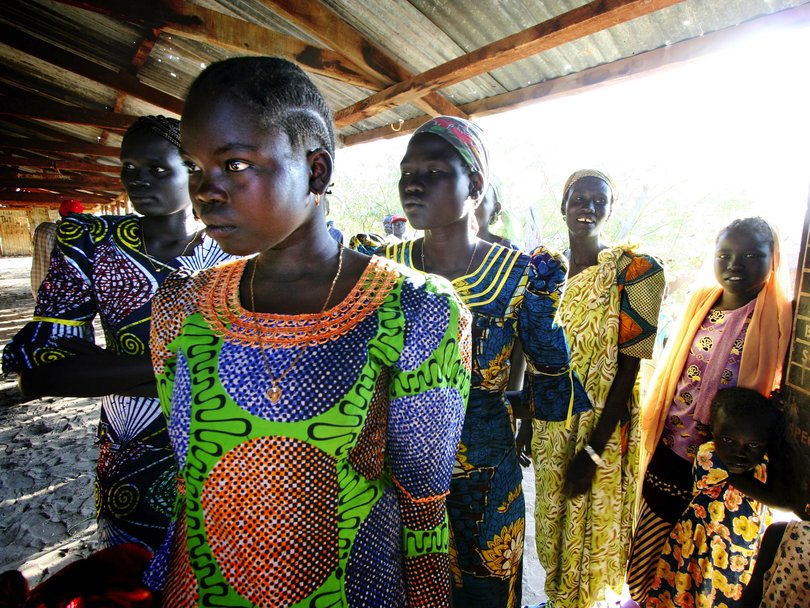 A Sudanese bride is bartered for the price of cows.