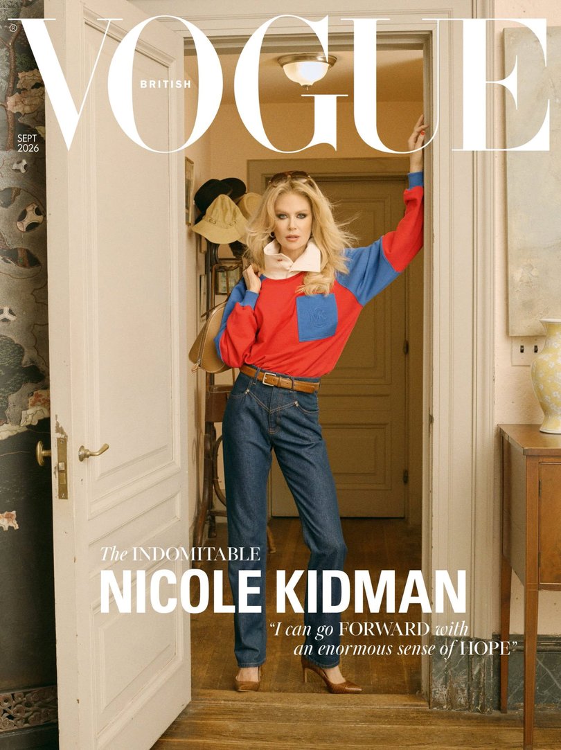 Nicole Kidman on the cover of British Vogue’s September edition.