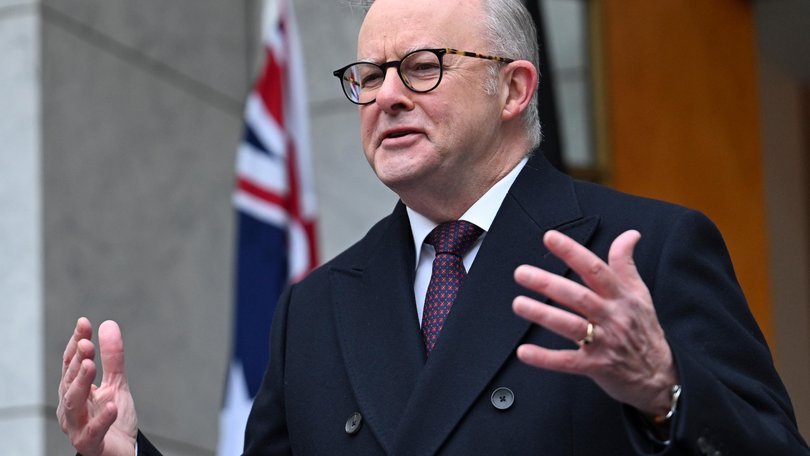 Prime Minister Anthony Albanese at Australian Parliament House in Canberra yesterday.