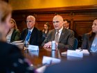 In a post on X, Andrew Puzder (centre) said “it’s time for the EU to deliver” on what he described as the bloc’s pledge to ensure American companies won’t face “undue restrictions” on trade.