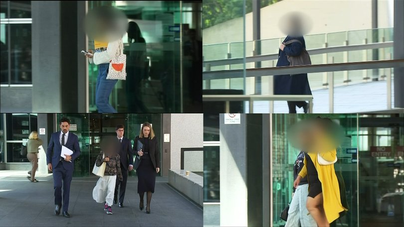 Family members of the accused were seen outside Brisbane Magistrates Court on Friday.